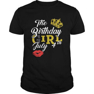 Queen Lip The Birthday Girl July 4Th Diamond Shirt